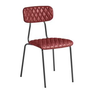 Zap KARA Side Chair Diamond Stitched - Vintage Red ZA.151243C