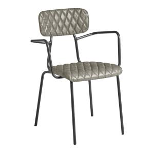 Zap KARA Armchair Diamond Stitched - Vintage Silver ZA.151249C